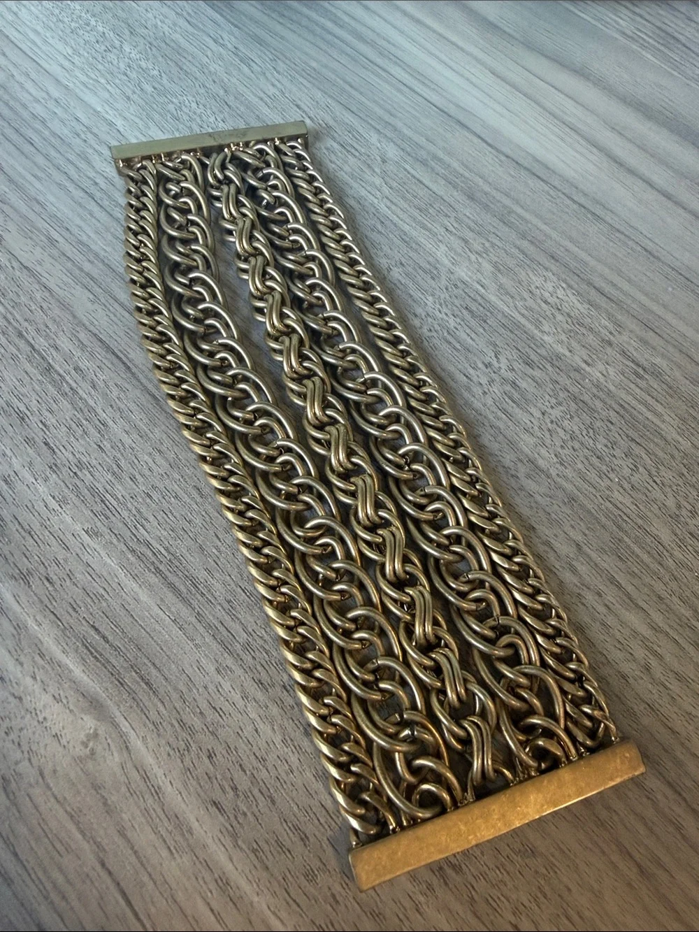 Gold-Tone Multi-Row Chain Bracelet - Women Accessories